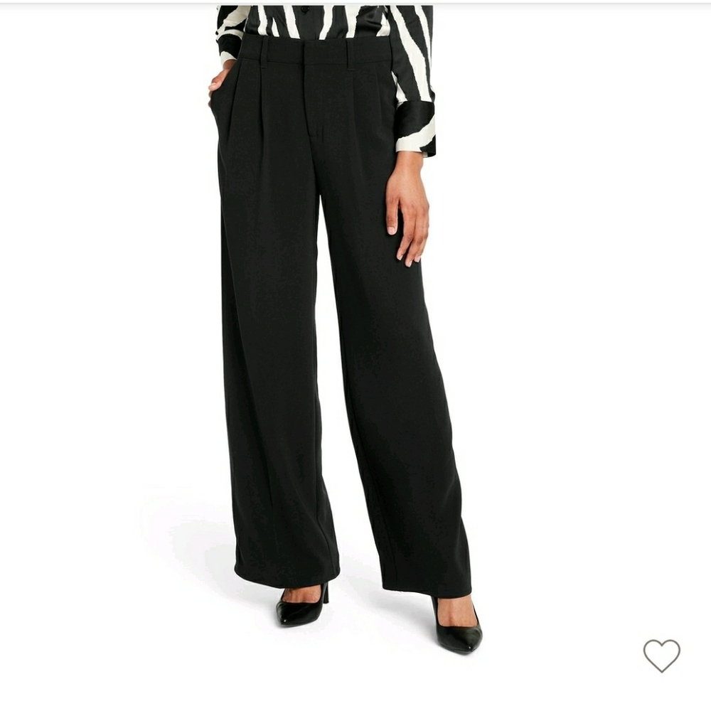 Sergio Hudson x Target Women's High-Waist Wide Leg Tailored Trousers - Black
